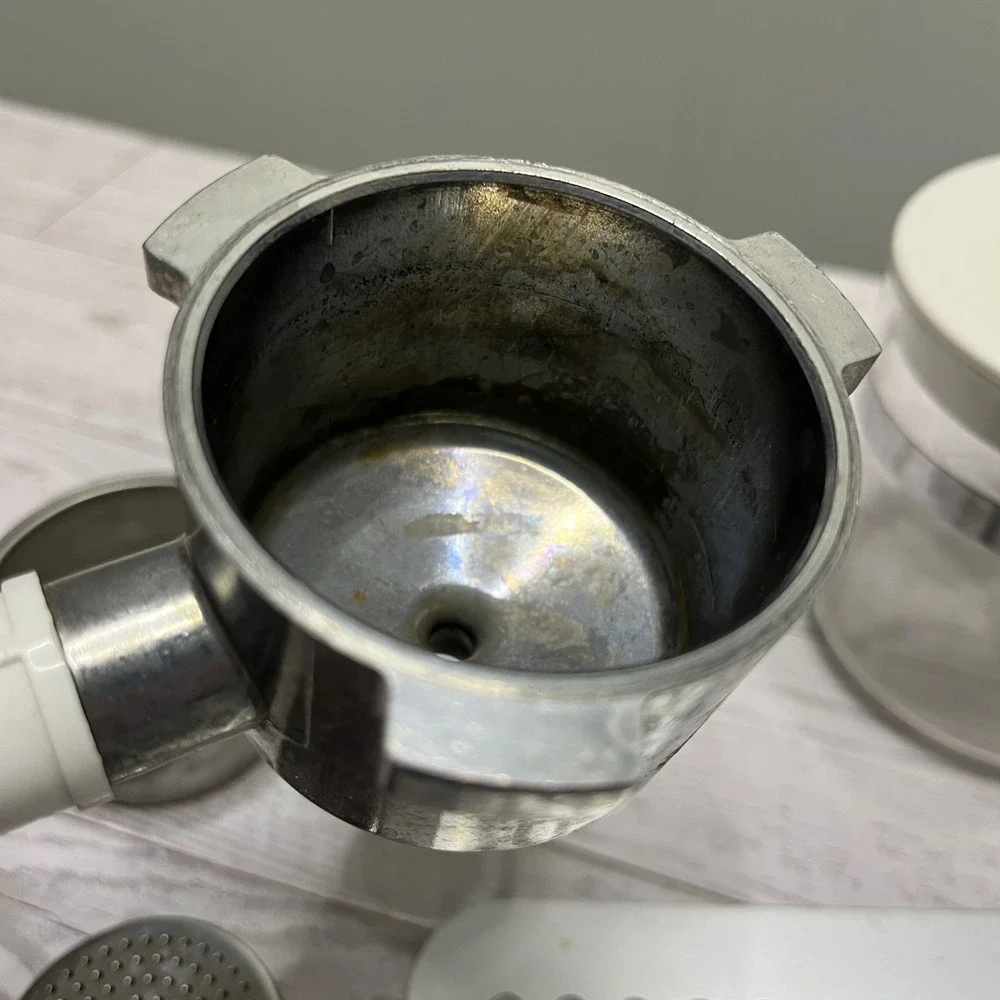 Krups Espresso Mini Replacement‎ Parts Carafe Portafilter Basket Cap White